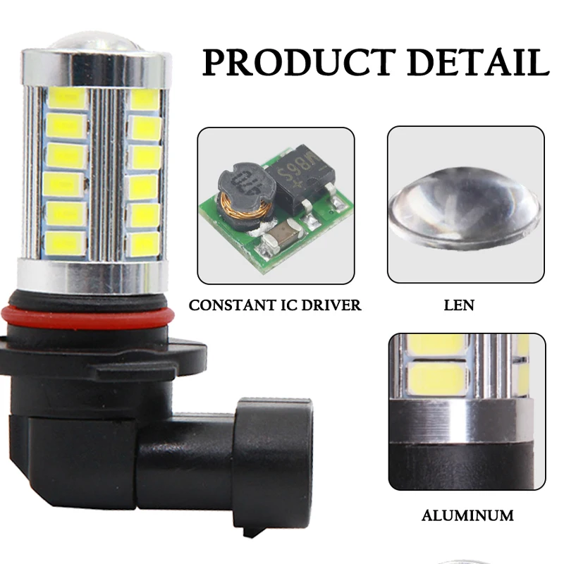 Lymoyo 2 шт. автомобиль P13W PSX26W 33Led Габаритные огни 5630 33SMD 5000k автомобиль супер яркий DRL Противотуманные лампы стоп светильник лампы 12v