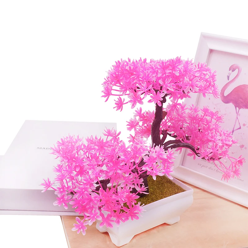 Искусственные растения бонсай сделай сам маленькое дерево горшок поддельные