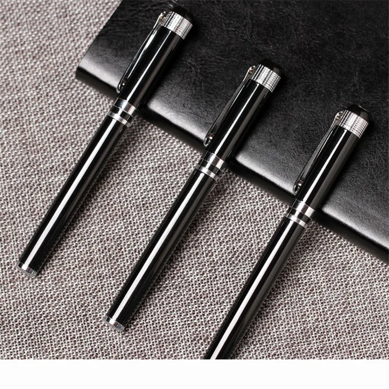 

Two Fa Black White Extra Fine Fountain Pen Pens for Gift Office Supplies Writing Stationery