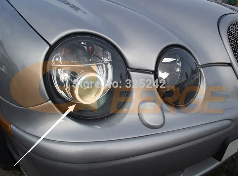 Для Jaguar s type S 2003 2004 2005 2006 2007 2008 HID фары отличные ультра яркие CCFL ангельские глазки
