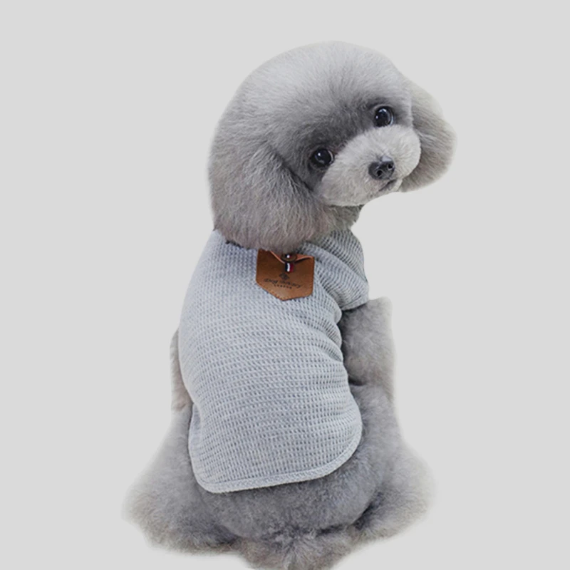 Pet Clothes Color14 Одежда для домашних собак для маленьких собак Одежда для домашних животных Костюм для собак полосатый жилет Чихуахуа Одежда для собак Рубашка Мопс одежда для домашних питомцев щенков - Цвет: Pet Clothes Color14