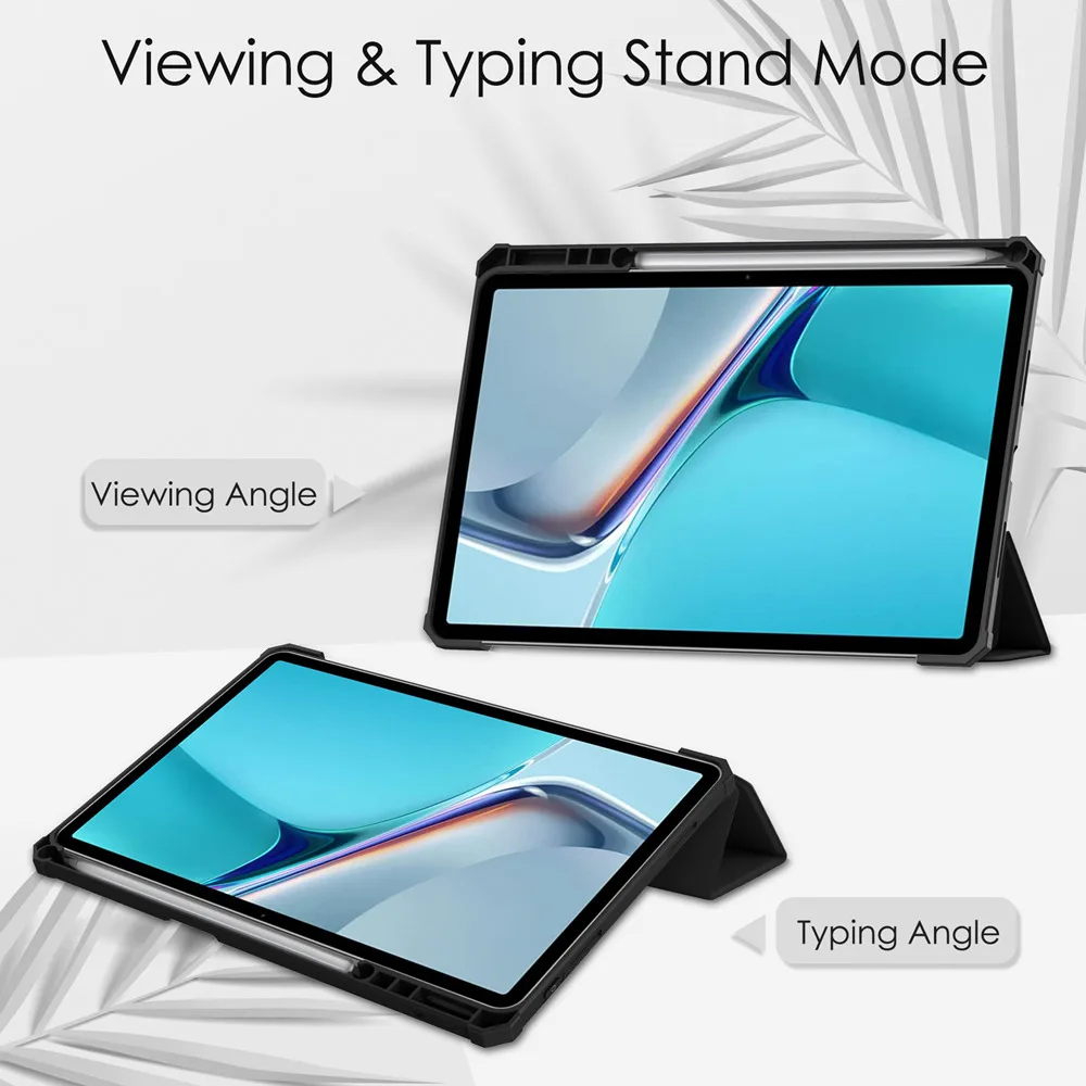 for huawei matepad 11 case 2021 high quanlity case built in s pen holder folding smart cover funda for huawei matepad 11 cover free global shipping