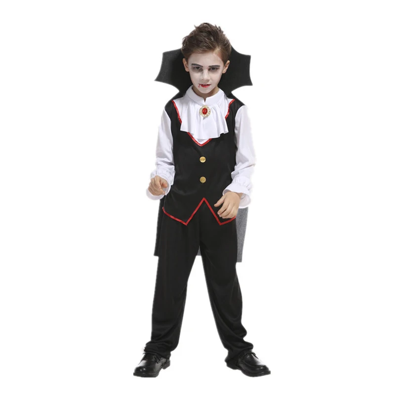 Костюмы для косплея вампира на Хэллоуин детский плащ принца одежда Комплекты