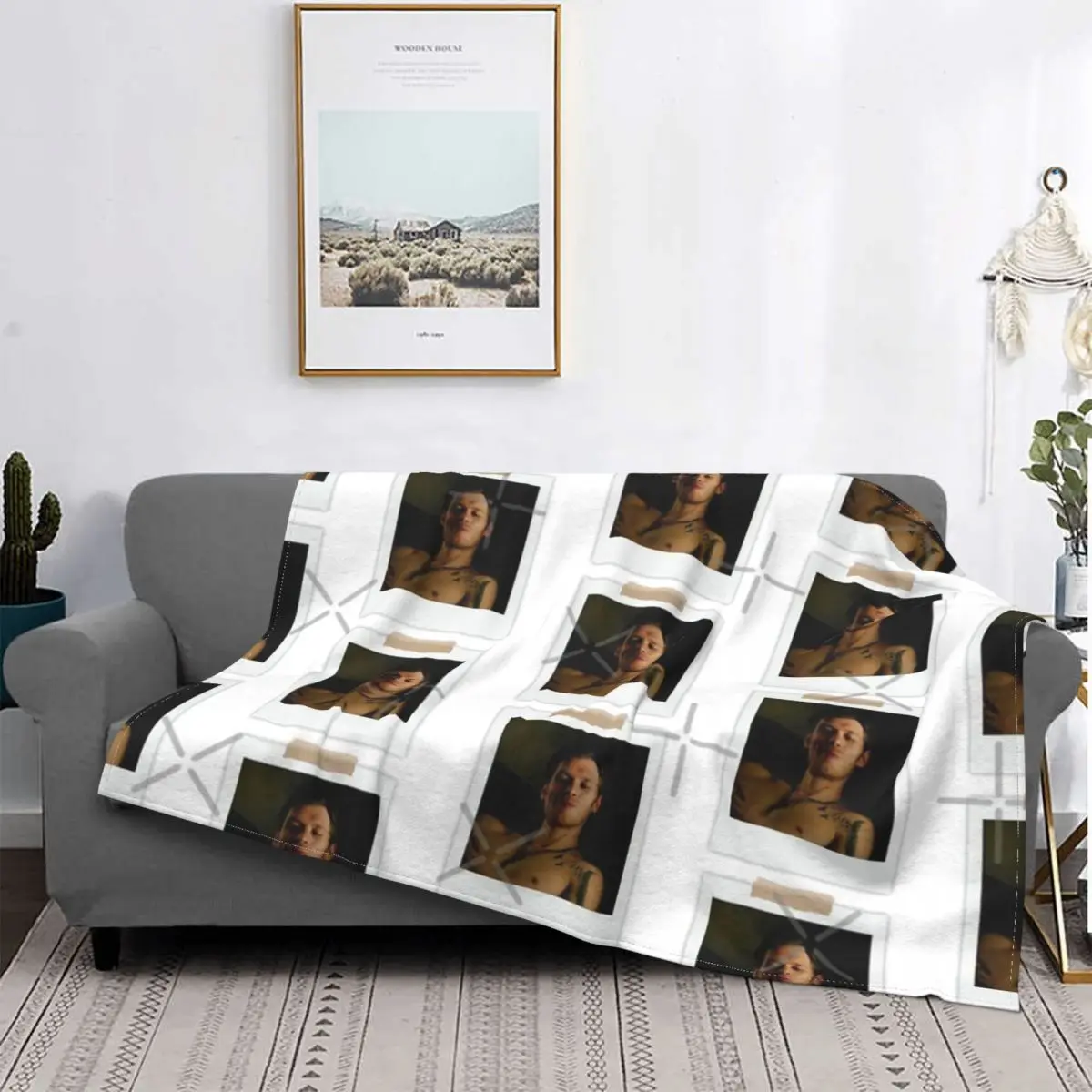 

Klaus Mikaelson Polaroid Blanket Bedspread Bed Plaid Sofa Anime Plaid Bedspread 150 Quilts And Quilt