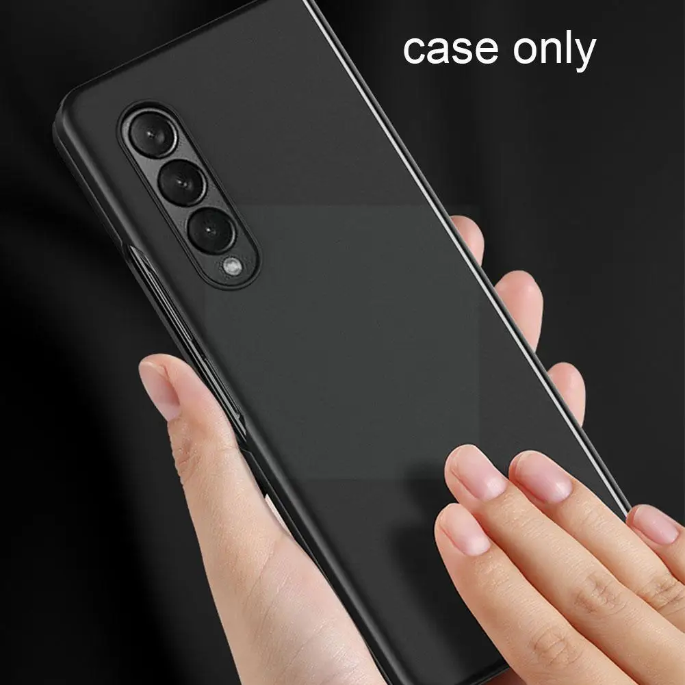 

Phone For Z Fold 3 5g Carbon Fold3 Fiber Full Capa For Cover Leather Protector Y9e7