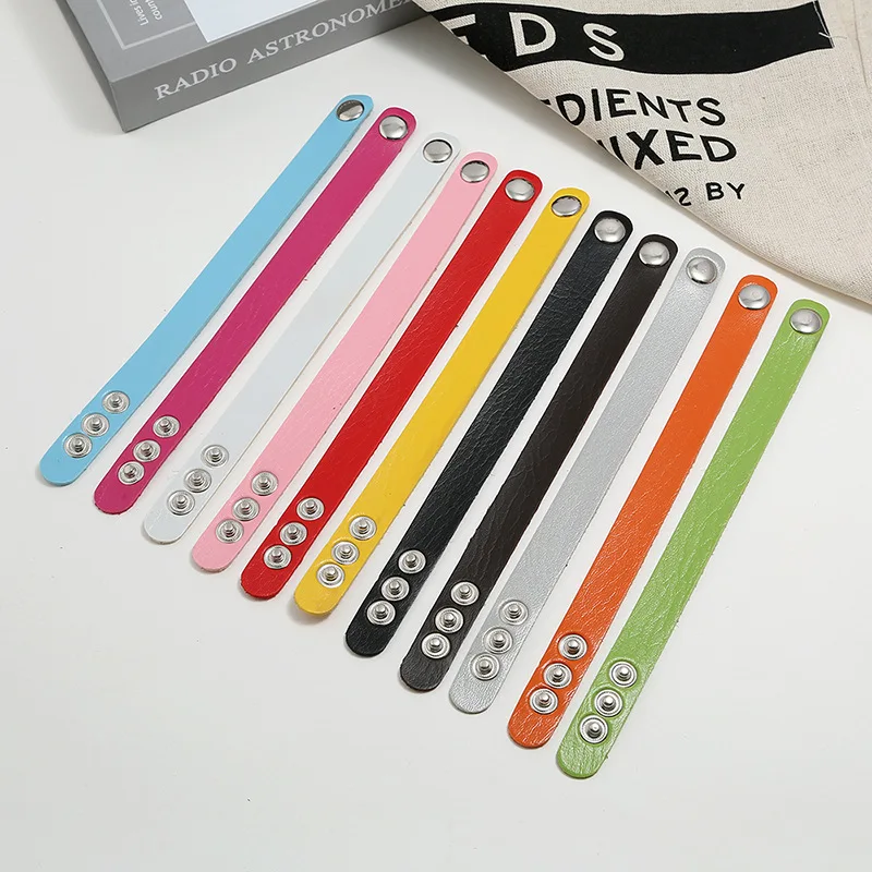 Браслеты из ПУ кожи для женщин и мужчин ширина 1 6 см | Украшения аксессуары