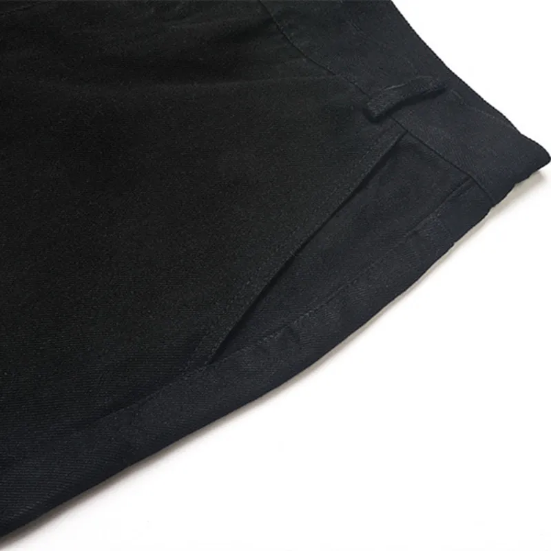 2021 Reflective Skeleton Patch Embroidery Punk Men Hip Hop Jeans Trousers Dark Streetwear Stylish Slim Denim Pants Pantalones