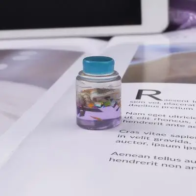 Амулеты для слайма коробка наполнитель литья глина прозрачная/пушистая грязь популярные игрушки набор шпатлевка светильник Пластилин «сделай сам» клейкие аксессуары для детей - Цвет: 5Pcs Purple