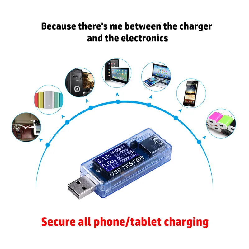 8 в 1 USB Ток Напряжение тестер емкости Цифровой вольтметр Voltimetro мобильный детектор