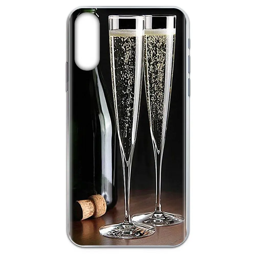 Для Huawei Honor Mate 7 7A 8 9 10 20 V8 V9 V10 V30 P40 G Lite Play Mini Pro P Smart Soft Pattern Pink Bubble Wine Glass Elegance|Бамперы| |