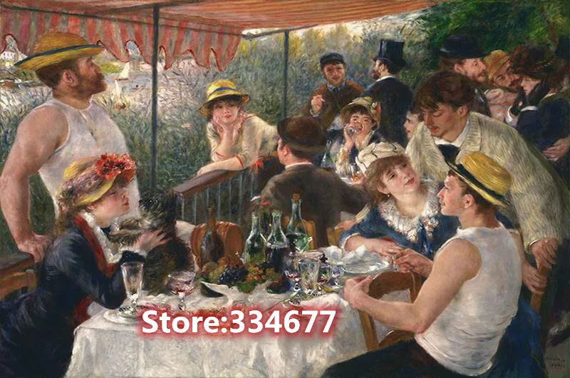 

Cross Stitch Kits Luncheon on the Boat Needlework Embroidery Crafts 14CT Unprinted DIY Arts Handmade Home Decor