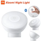 Xiaomi Mi Mijia LED ночник 2 Bluetooth версия Магнитная притяжение лампа 360 файлов регулируемый инфракрасный датчик движения тела