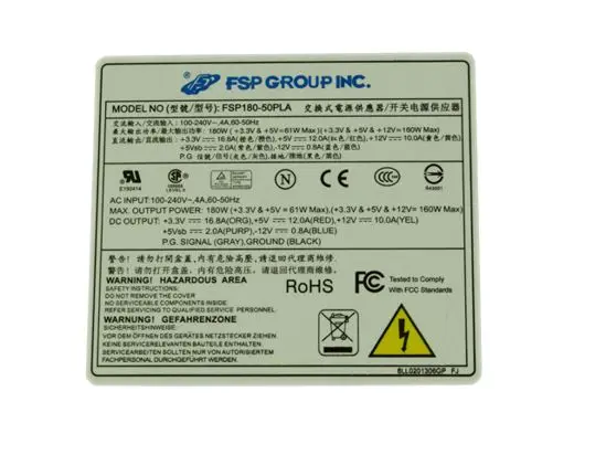 Серверный Блок питания FSP Group Inc FSP180-50PLA FT818030 180 Вт | Компьютеры и офис