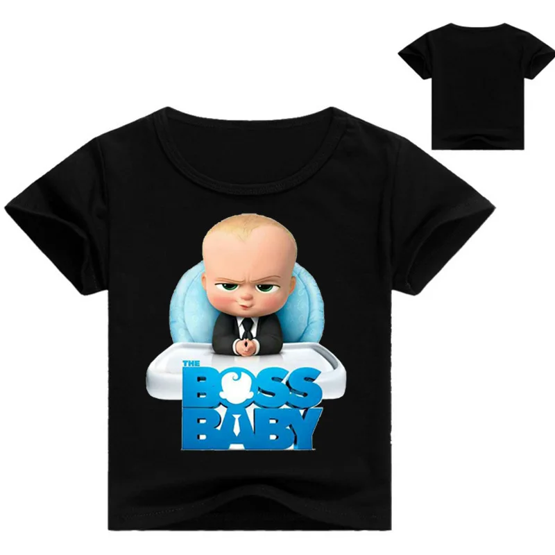 DLF От 2 до 16 лет модная Boss Baby (Я люблю свою семью) Детские футболки для девочек милая верхняя одежда с