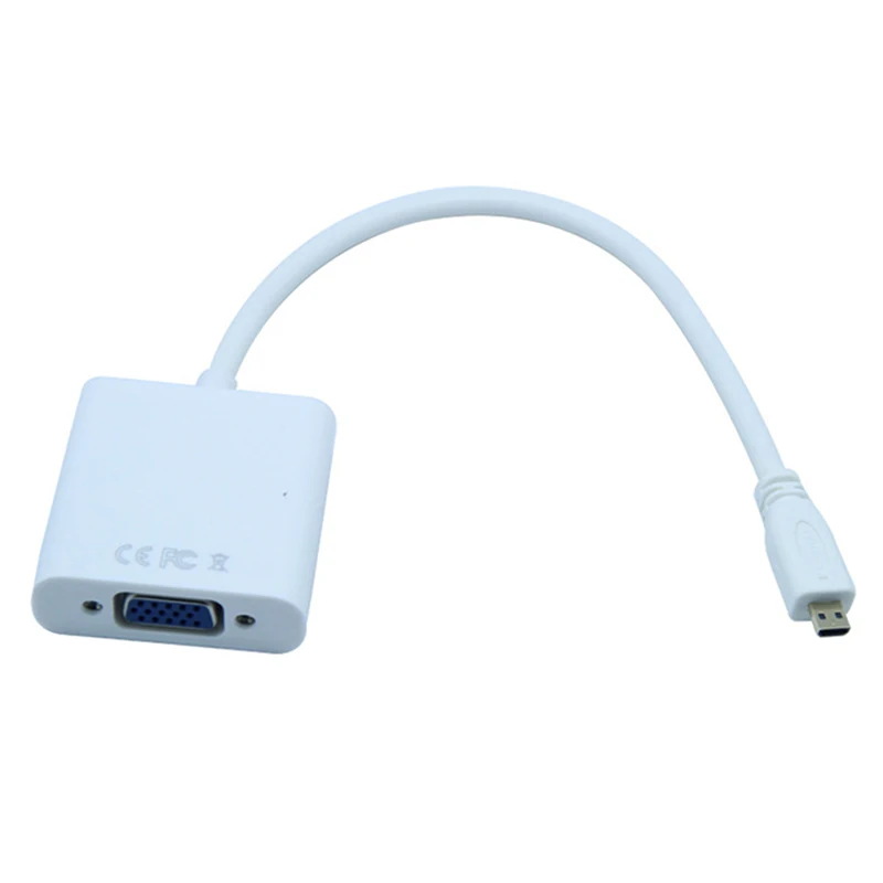 Преобразователь Micro HDMI в VGA переходник штырь гнездо 1080P для ПК HDTV XBOX камеры