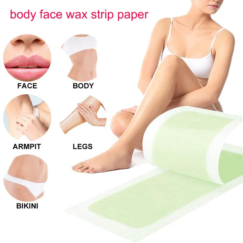 60 шт. бумага для восковой ленты полоски удаления волос двухсторонние бумаги с