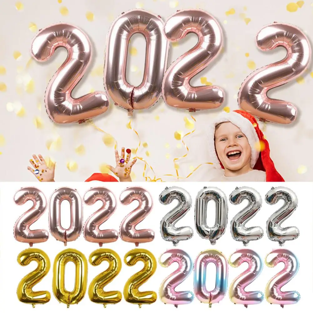 

16 Inch 2022 Balloons Numbers for New Years Graduation Decorations New Years Eve Balloons Number balloons for Party Supplies