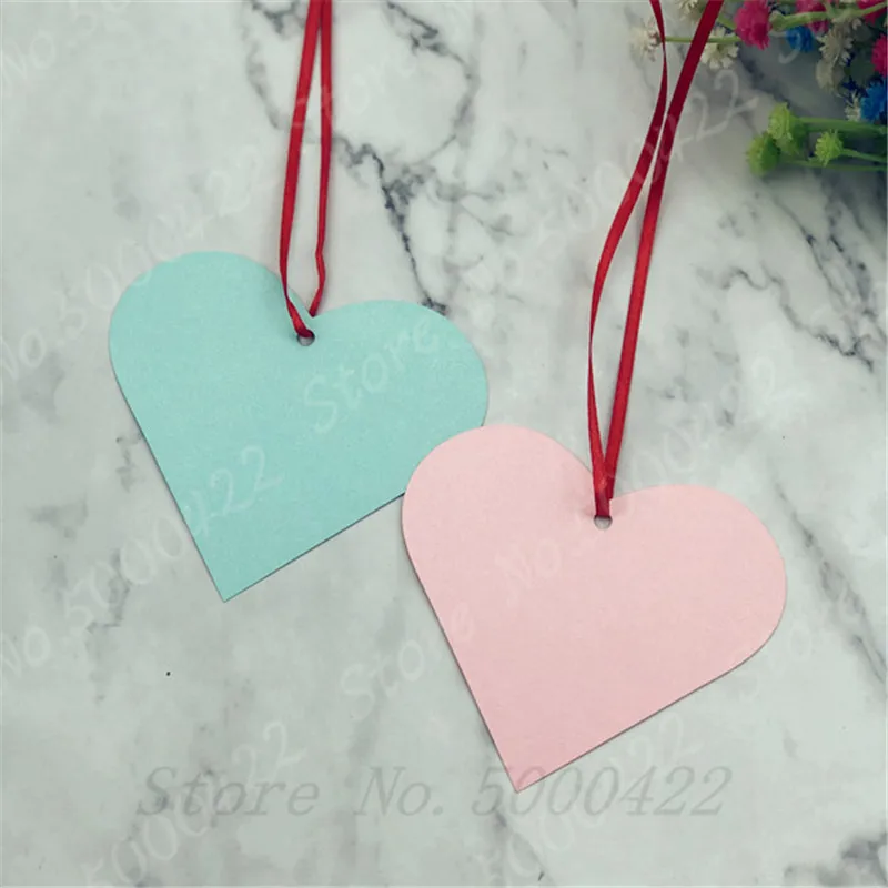 50 шт. в форме сердца декоративные карты открытки для пожеланий свадебные