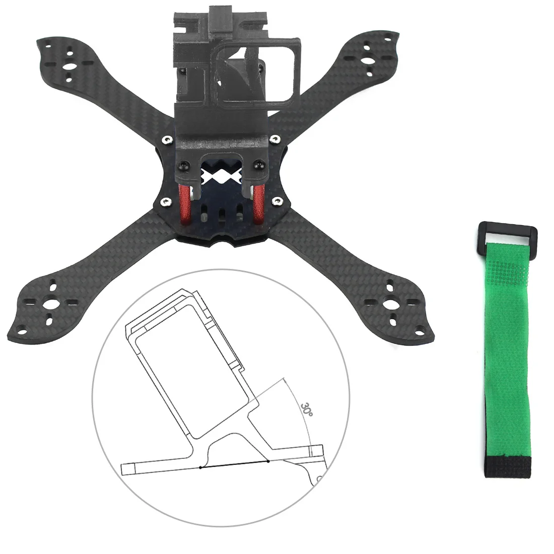 JMT T210 5 дюймов TrueX 210 мм FPV набор рамок из углеродного волокна стойка с 3D печатным
