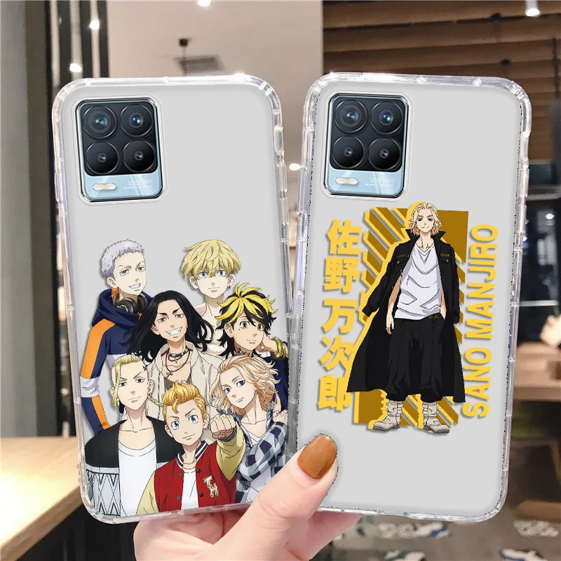 Tokyo Revengers Realme 8 Case For Realme 9i 9 Pro Plus C21Y C25Y 8i 7i 5S 5i 6i 6 Case Anime OPPO Find X3 Lite Reno 4 5 5K Cover