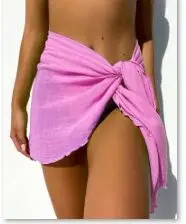 

Lace-up half skirt beach dress girls bikini