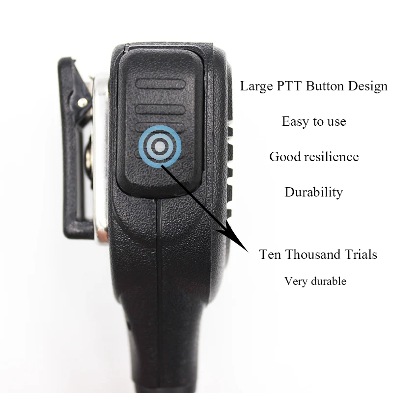 Remote Speaker Mic with Reinforced Cable for Motorola Radios APX1000 APX6000 APX7000 APX8000 XPR6350 XPR6550 XPR7350 XPR7550