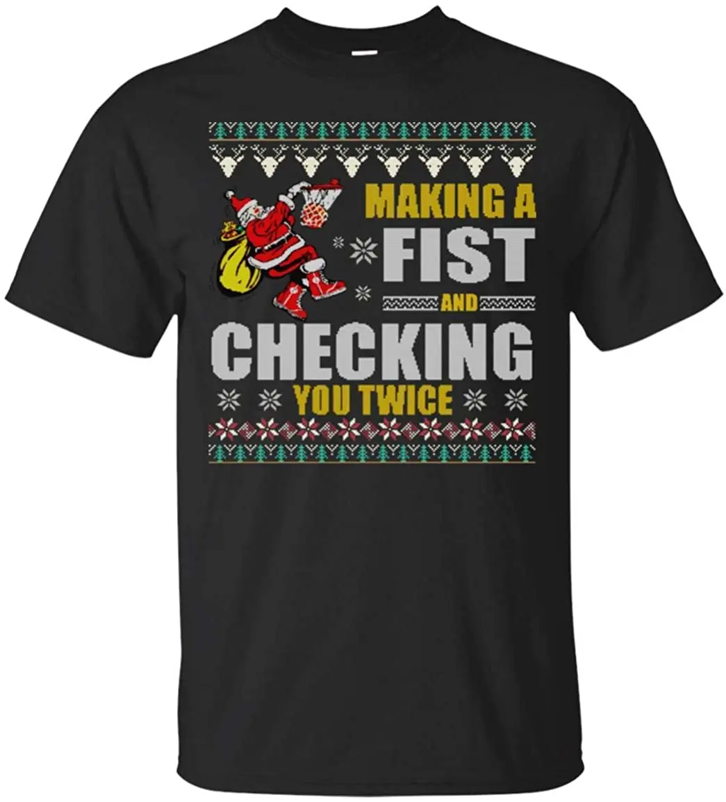 

Men's Holiday Christmas Basketball Tshirt New Arrivals Summer Cool Tee Breathable All Cotton Short Sleeve T Shirt