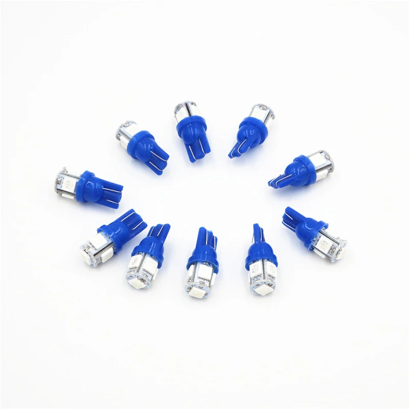 10X T10 5050 SMD 5 СВЕТОДИОДНАЯ автомобильная лампа с клиновидным хвостом розовая