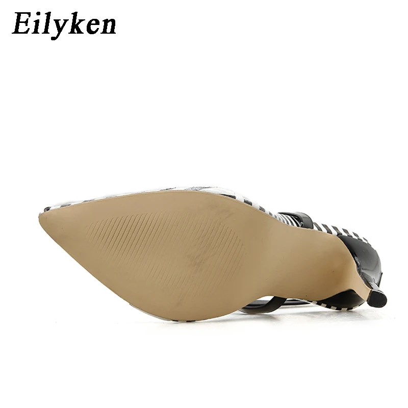 Женские прозрачные туфли лодочки EilyKen летние из ПВХ с острым носком на высоком
