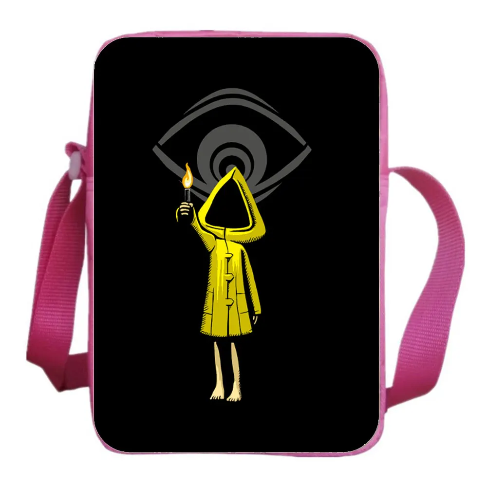 Little Nightmares Messenger Bag 3D Game Design Cartoon Print Messenger Bags Casual Shoulder Bag Fashion Cross-body Rucksack