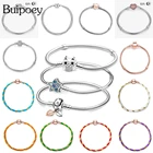 Buipoey, искусственная сова, зажим, змеиная цепочка, браслеты, подходят для оригинального шарма, ювелирные изделия для детей, мальчиков и девочек, женский браслет, браслет