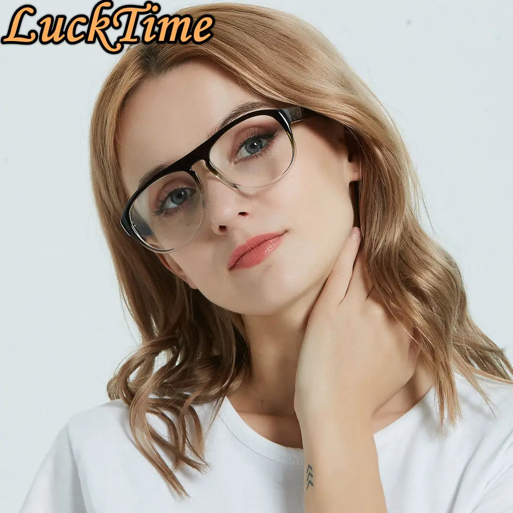 LuckTime винтажные круглые очки в оправе модные мужские и женские унисекс для