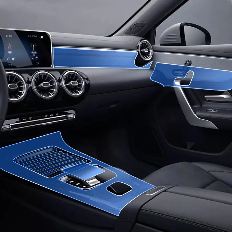 

Cool2021 для Mercedes Benz A200l модифицированный A-level A180 A220l внутренний экран ТПУ Центральная панель управления Прозрачная защитная Fi