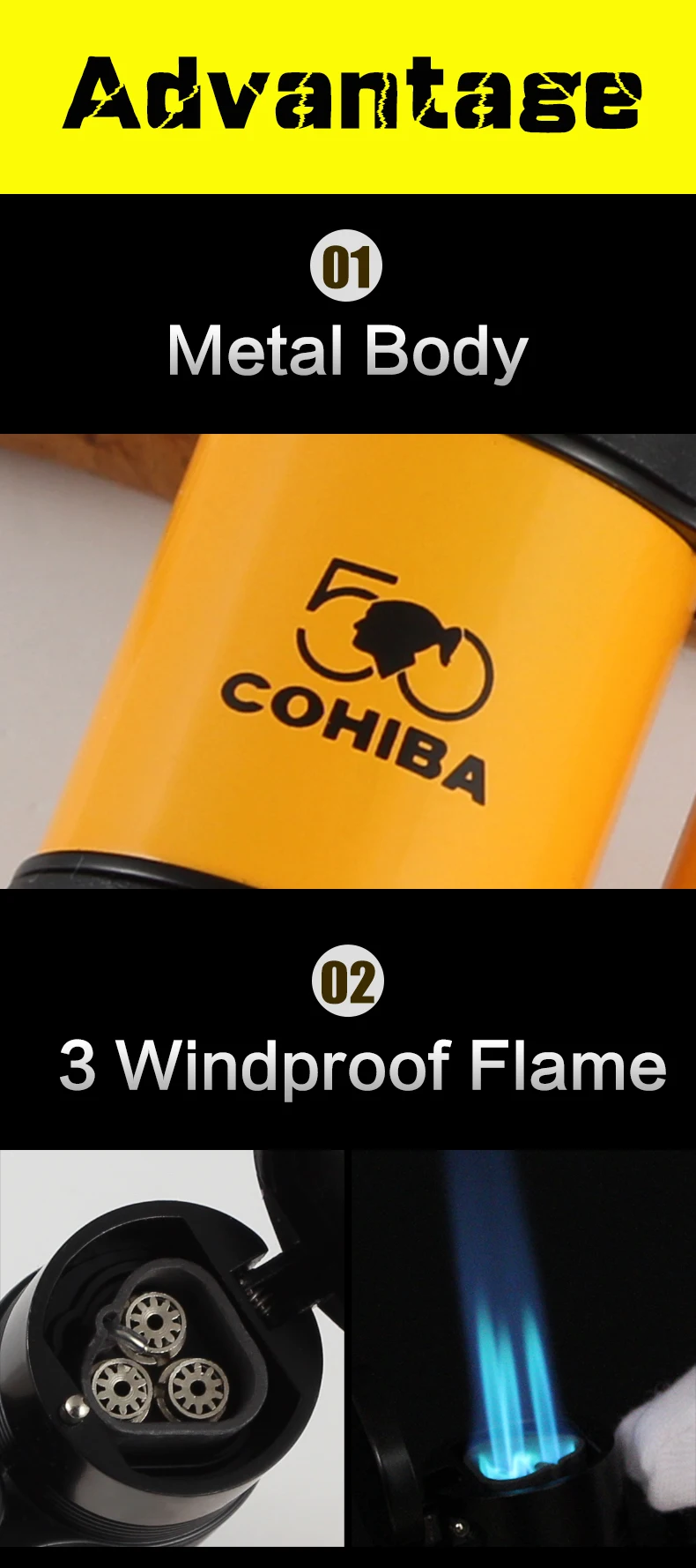 COHIBA из 3х предметов: сигарный набор прикуривателя резак сигары чехол для путешествий 3 фонарь с питанием от прикуривателя с металла по сниженным ценам! Puro резак карман Humiodor