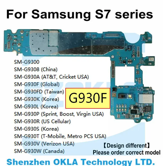 Материнская плата для Samsung GALAXY S7 G930F 32G 1 шт. | Мобильные телефоны и аксессуары