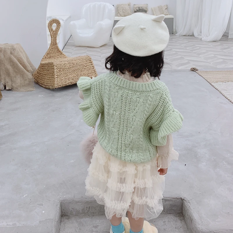 Осенняя Новинка 2019 года стильная детская одежда для девочек свитер жилет сезон