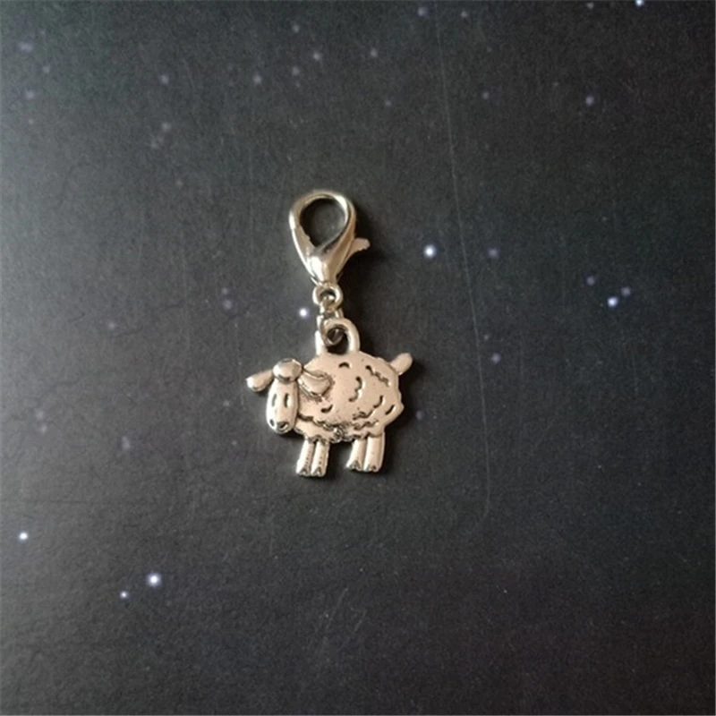 2 шт. овечья подвеска маленькая заколка на овечьем животном шарме крестьянское