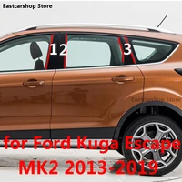 for ford kuga escape mk2 2019 2018 2017 car door central window middle column trim decoration strip pc b c pillar 2016 2013 2015