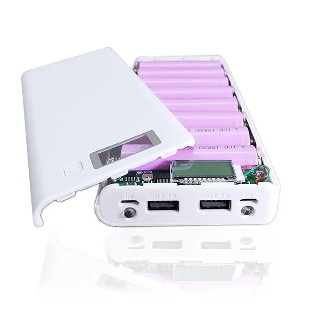 Модный 5600mAh 8x короткий 18650 USB внешний аккумулятор зарядное устройство чехол