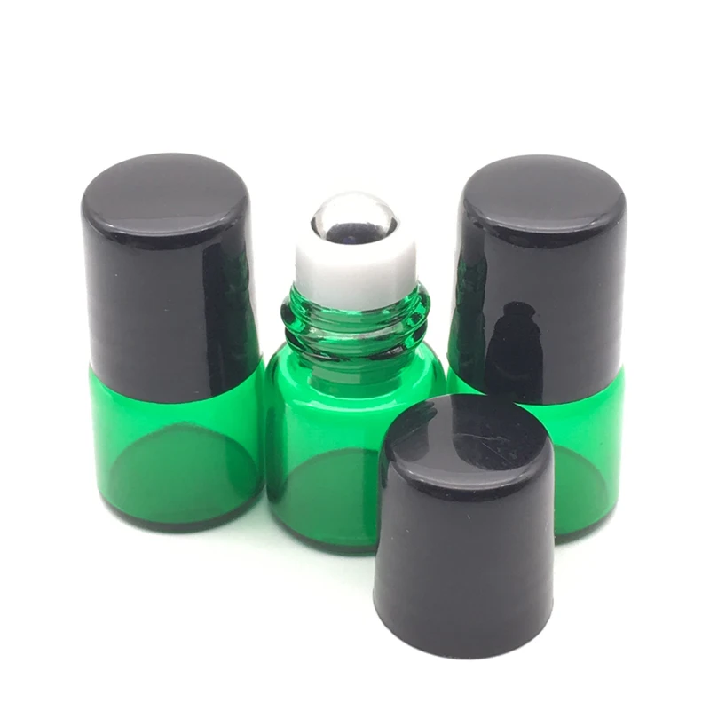 3 шт. эфирное масло 1 мл зеленый роликовый флакон рулон на бутылки для