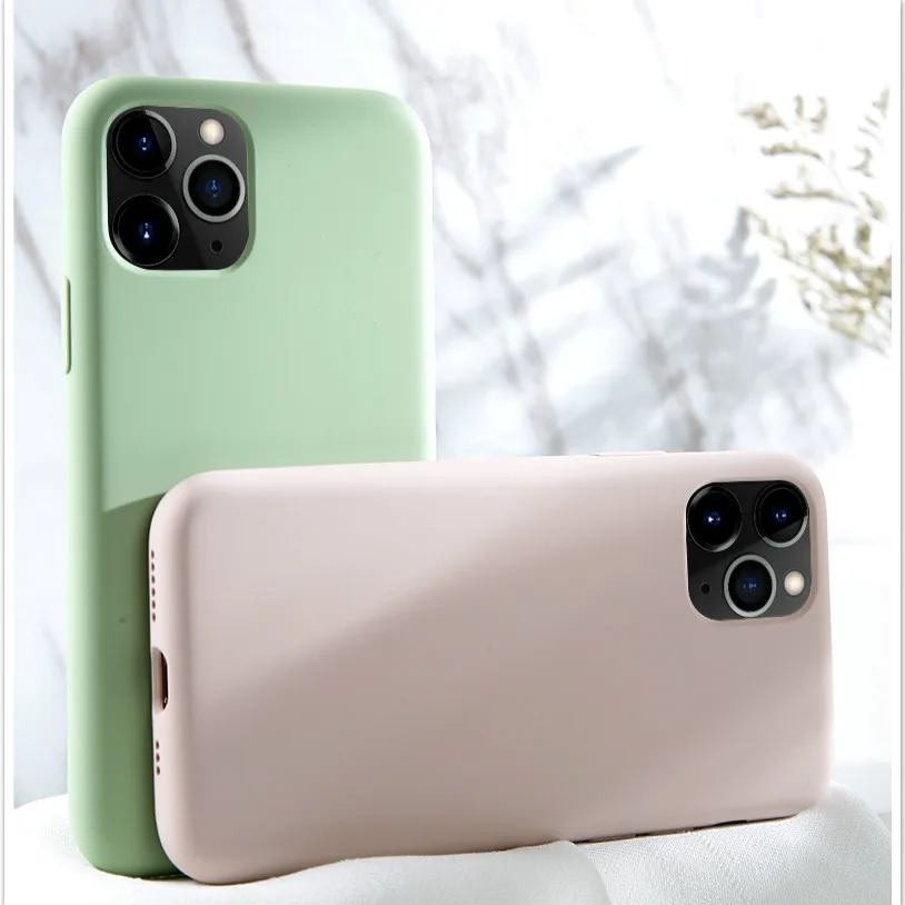 Оригинальный силиконовый мягкий ударопрочный чехол для телефона Apple iPhone 6 6s s 7 8 plus