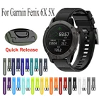 Ремешок для часов Garmin Fenix 6, XPro, 5X, 6S, 5S, силиконовый ремешок, лидер продаж, 22 мм, для подход S60, S62, forerunner 935, 945, легко регулируемый ремешок на запястье