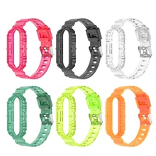 Watchband Replacement Soft Silicone Waterproof Wristband for Xiao-mi Mi Band 5/6 Wearable Devices Smart Accessories