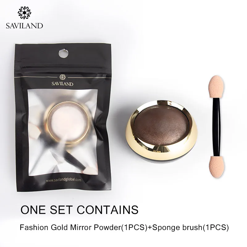 SAVILAND Bubble Nails розовое золото зеркальный порошок Волшебное зеркало блеск для