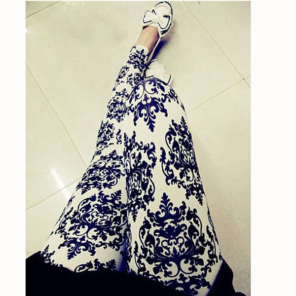 Женские леггинсы женские для фитнеса тонкие удобные в китайском стиле синие и