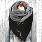 Женская кошка печать шарф звездное небо шарфы из хлопка, модная толстая зимняя одежда на пуговицах из мягкого кашемира с запахом повседневные теплые шарфы шали Femme d6