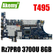 Akemy For Lenovo ThinkPad T495 Notebook Motherboard FA495 NM-C131 CPU Rz7PRO 3700U RAM 8GB Tested 100% Working FRU 02DM040
