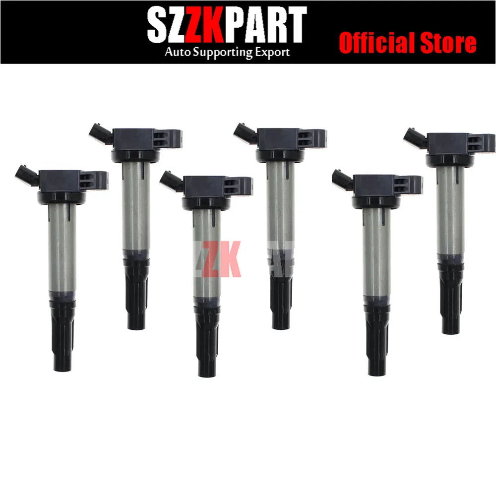 6 шт. катушка зажигания Подлинная новая для Lexus ES350 RX350 RX450h Toyota Avalon Camry Highlander Rav4 V6 3.5L