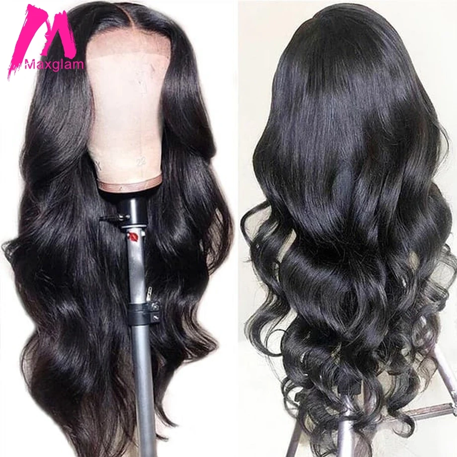 Парики из человеческих волос на фронте шнурка Волнистые Бразильские короткие