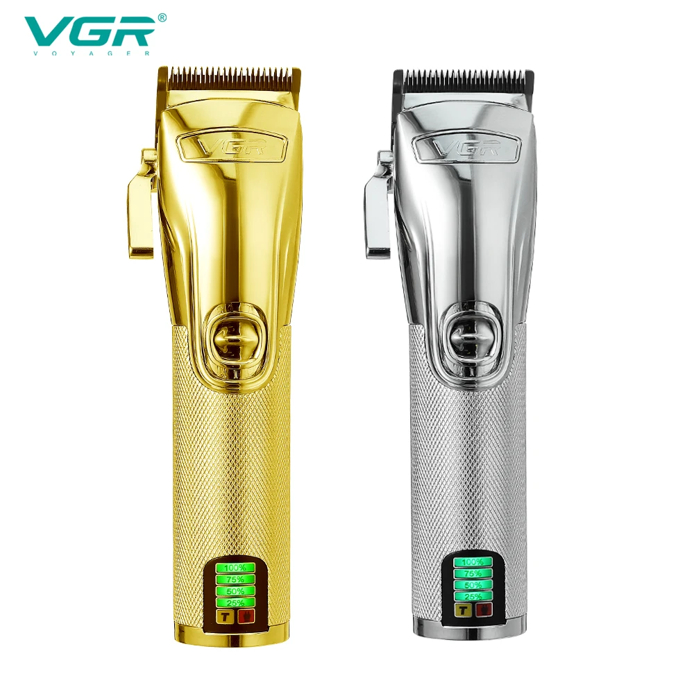 

VGR Hair Cutting Machine Professional Hair Clipper Full Metal Barber USB Rechargeable Haircutting Hair Clipper V-227